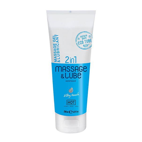 HOT Massage-& Glide gel 2in1 Silky touch-44142